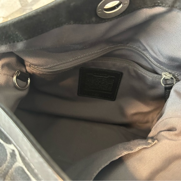 Coach Black Monogram Purse - Picture 6 of 7